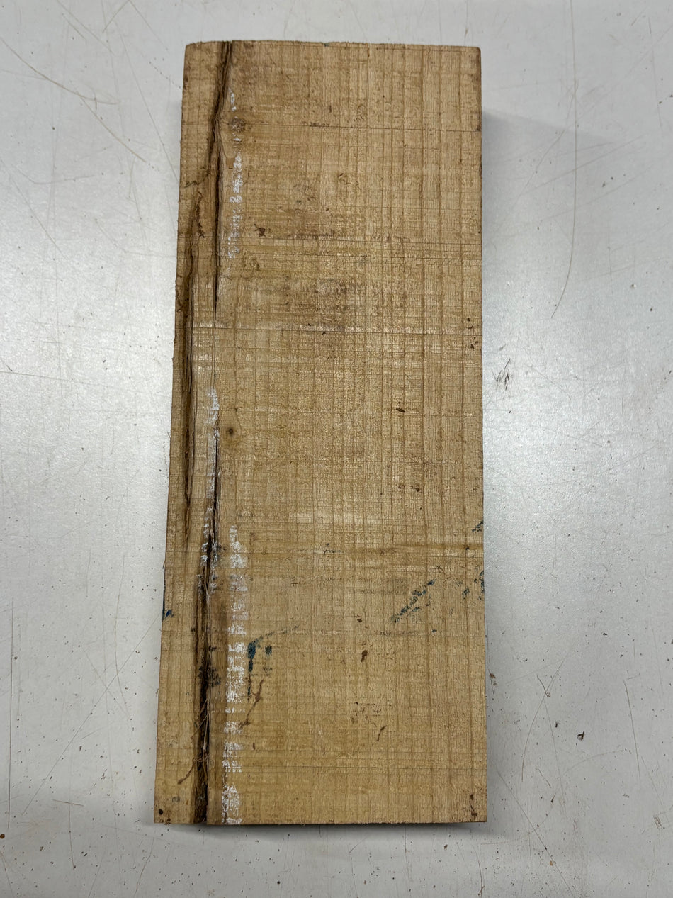 1 Piece, White Ash Lumber Board Blank 13"x5"x2" #8348 - Exotic Wood Zone