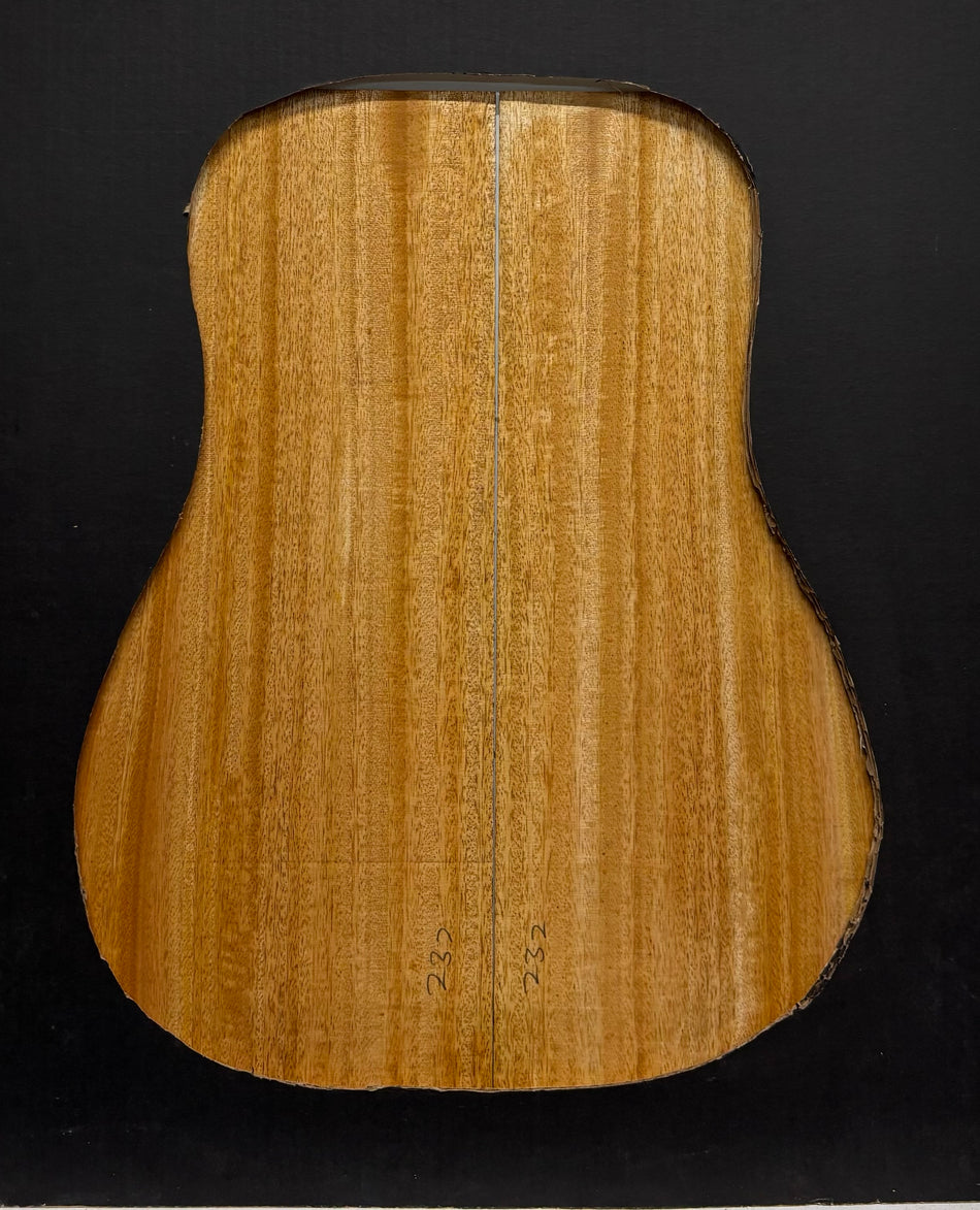 Golden Mango Dreadnought Guitar Back and Side Set #506