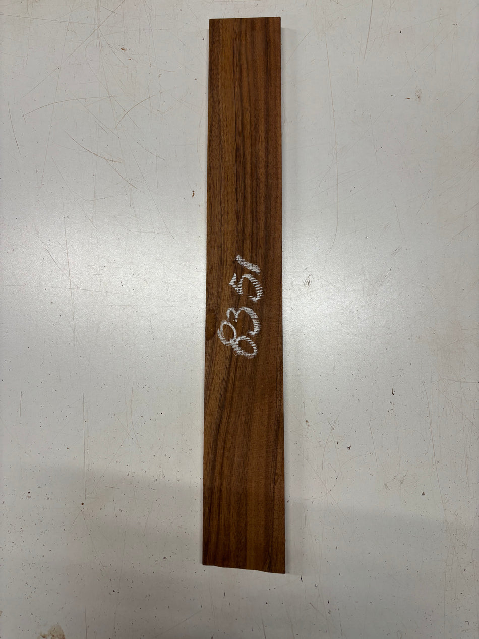 1 Piece, Hawaiian Koa Fingerboard Blank 21-1/2"x3"x1/2"#8351 - Exotic Wood Zone