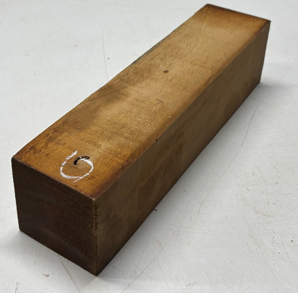 Paquete de 4, 2 especies Limba blanca + Caoba africana Madera en bruto fina 24"x2"x3/4" #8614