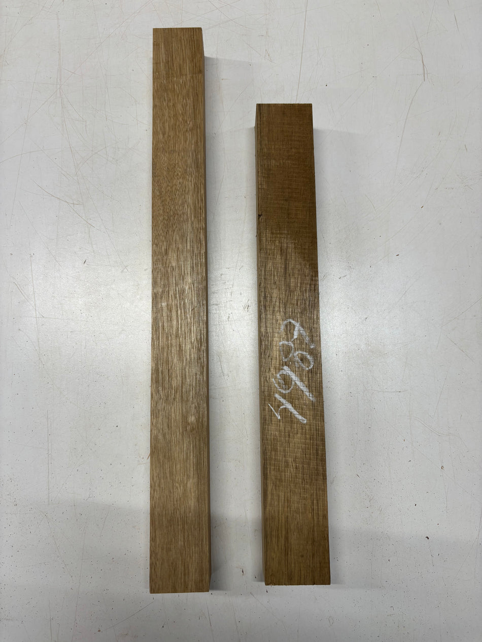2 Pack, White Limba Turning Wood Blanks 20"x2-1/2"x1-3/4"  , 24"x 2-1/4"x 1-7/8"#4987