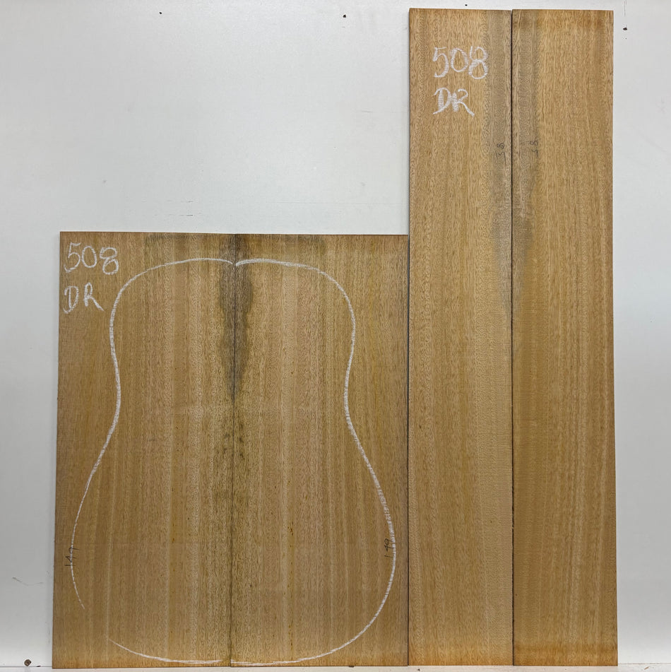 Golden Mango Dreadnought Guitar Back and Side Set #508