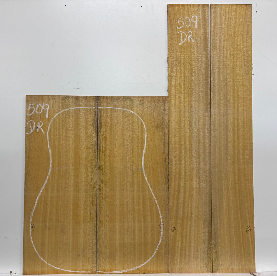 Golden Mango Dreadnought Guitar Back and Side Set #509