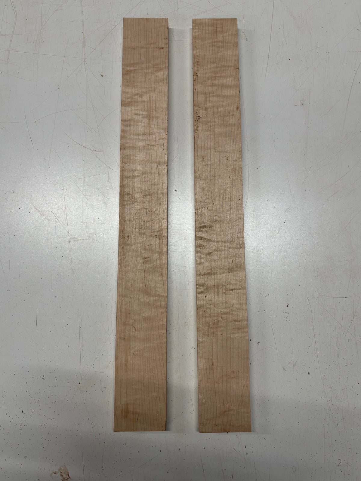 2 Pack, Flame Birdseye Maple Thin Stock Lumber 24"x2-3/4"x3/4"#8363 - Exotic Wood Zone