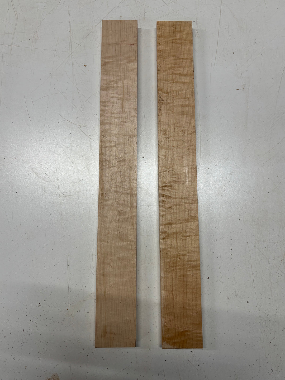 2 Pack, Flame Birdseye Maple Thin Stock Lumber 24"x2-3/4"x3/4"#8363 - Exotic Wood Zone