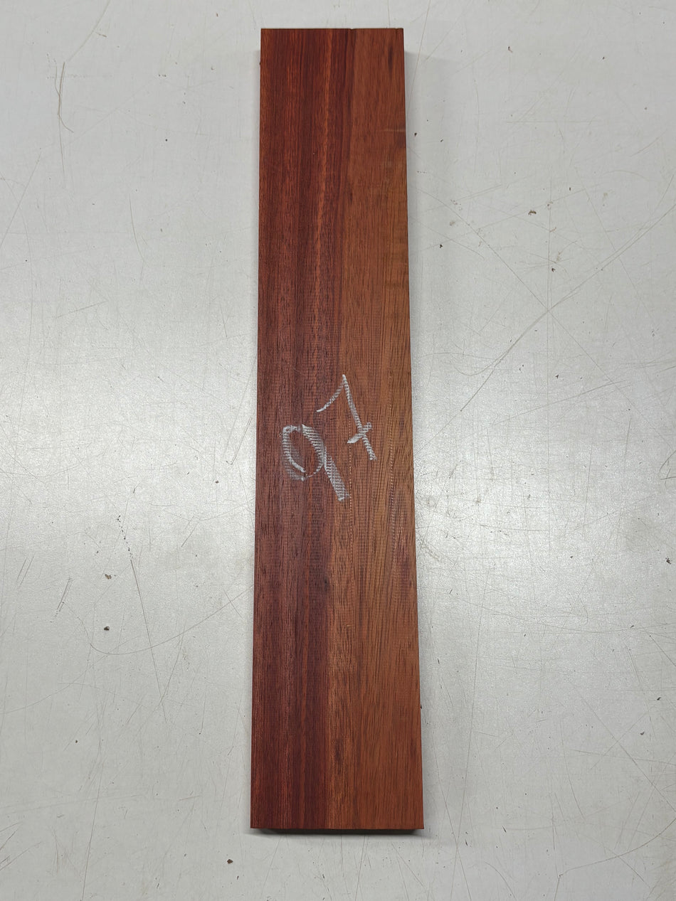 1 Piece, Bloodwood Thin Stock Lumber 18" x 3-1/2" x 3/4" #97