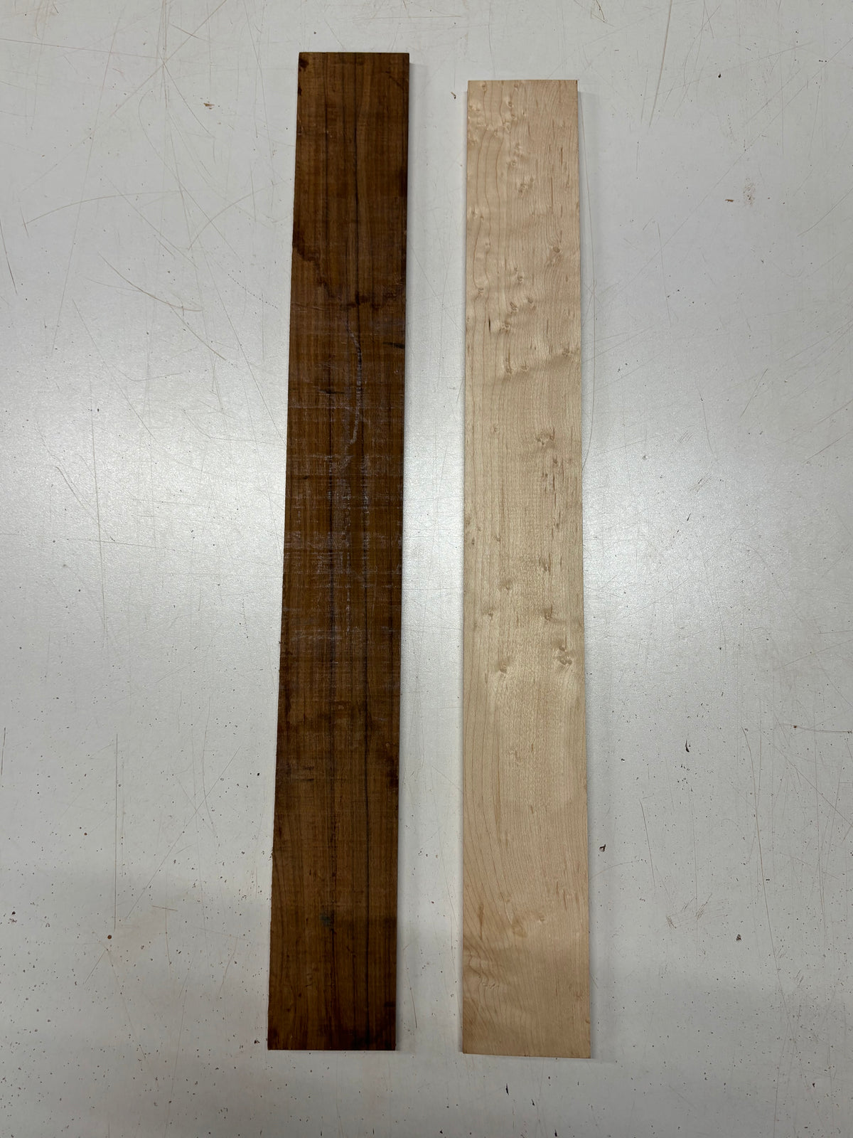 2 Pack, 2 Species Birdseye Maple + Santos Rosewood Thin Stock Lumber  #8368 - Exotic Wood Zone
