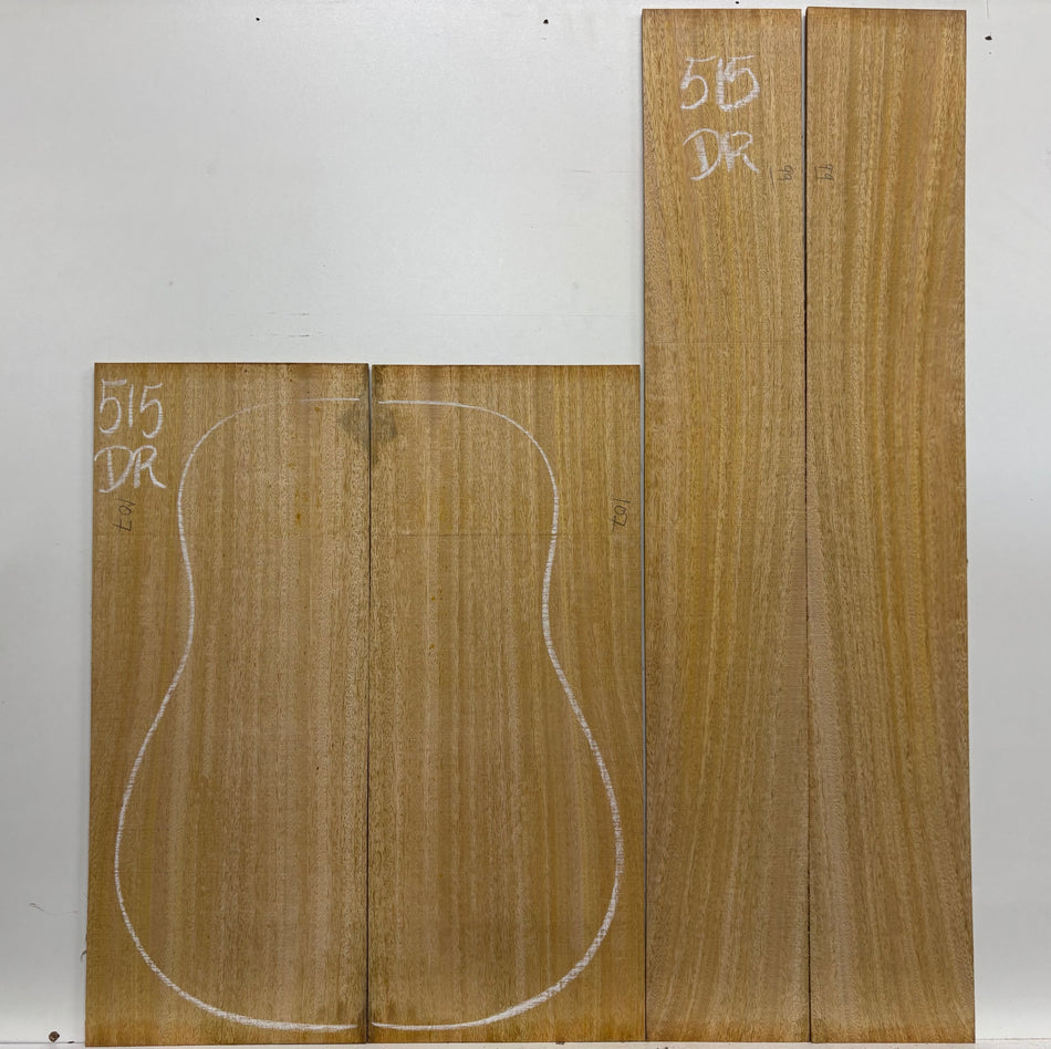 Golden Mango Dreadnought Guitar Back and Side Set #515