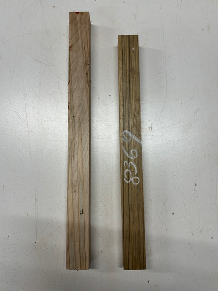 2 Pack, 2 Species Ambrosia Maple + Black Limba Turning Wood Blanks  #8369 - Exotic Wood Zone