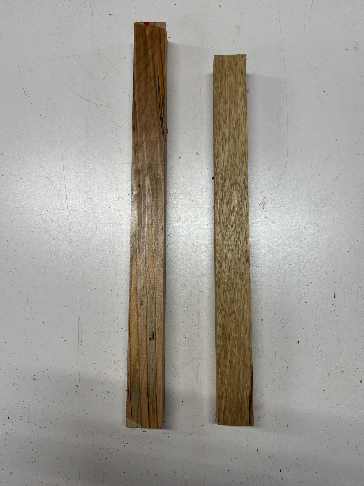 2 Pack, 2 Species Ambrosia Maple + Black Limba Turning Wood Blanks  #8369 - Exotic Wood Zone