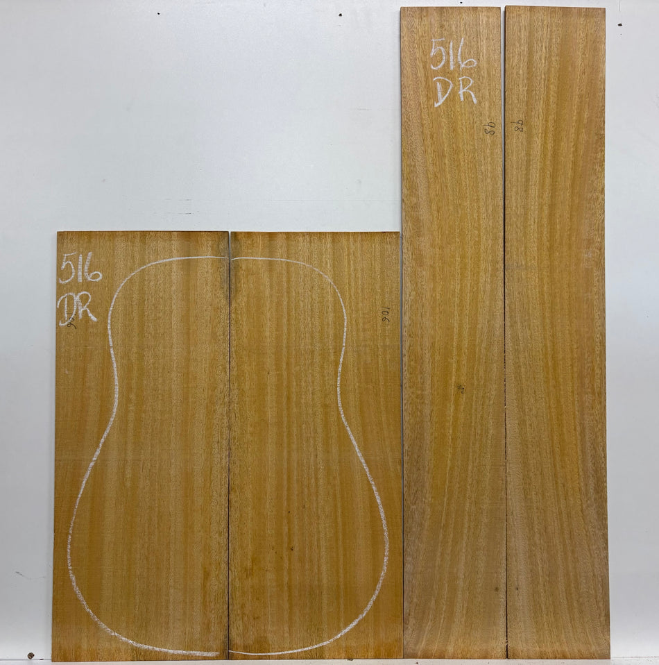 Golden Mango Dreadnought Guitar Back and Side Set #516