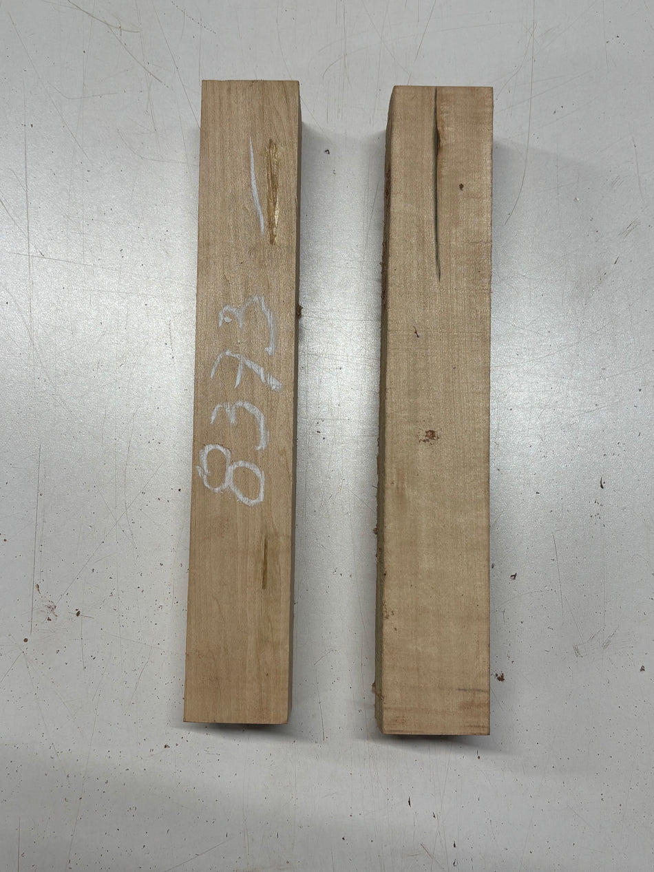 2 Pack, Basswood Turning Wood Blanks  12-1/2"x2"x2"#8373 - Exotic Wood Zone