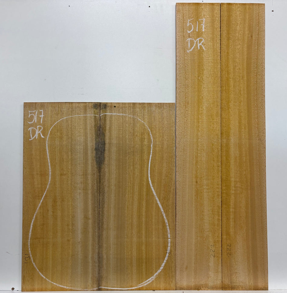 Golden Mango Dreadnought Guitar Back and Side Set #517