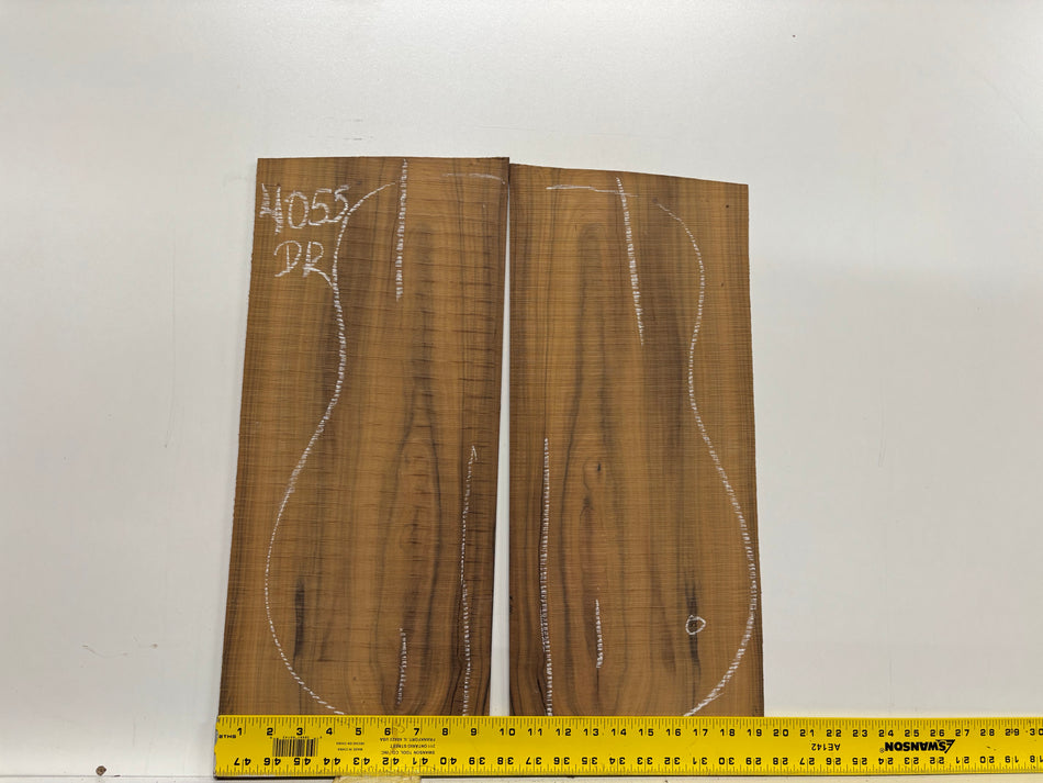 Pau Ferro Dreadnought Guitar Back Defective Set #4055