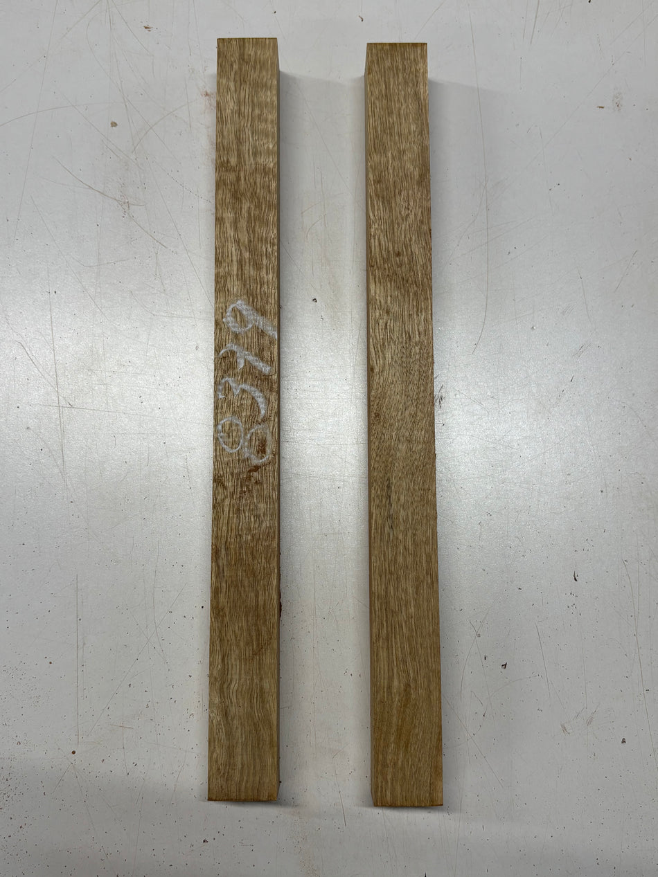 2 Pack, 2 Species White Limba + Flame White Limba Turning Wood Blanks  18"x1-1/2"x1-1/2"#8379 - Exotic Wood Zone