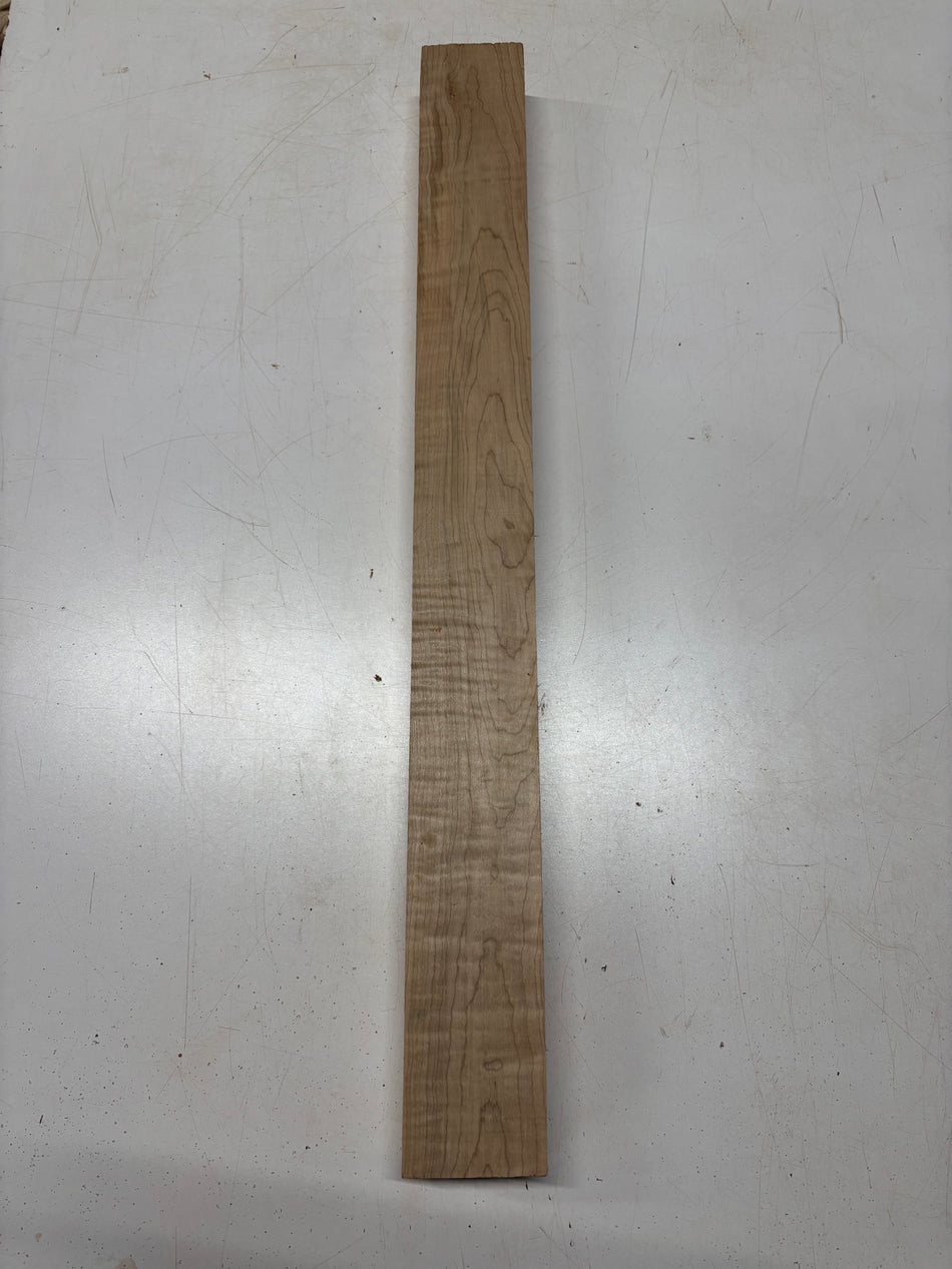 1 Piece, Flame Quilted Maple Guitar Neck Blank 30-1/2"x3"x1-7/8"#8381 - Exotic Wood Zone