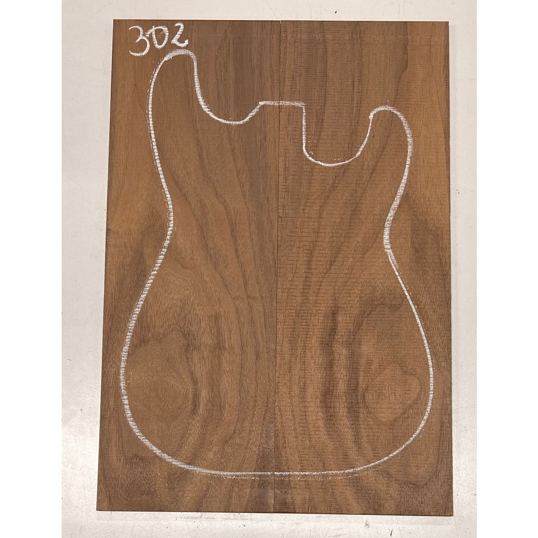 Black Walnut Bookmatched Guitar Drop Tops 21" x 7-1/4" x 1/4" #302 - Exotic Wood Zone - Buy online Across USA 