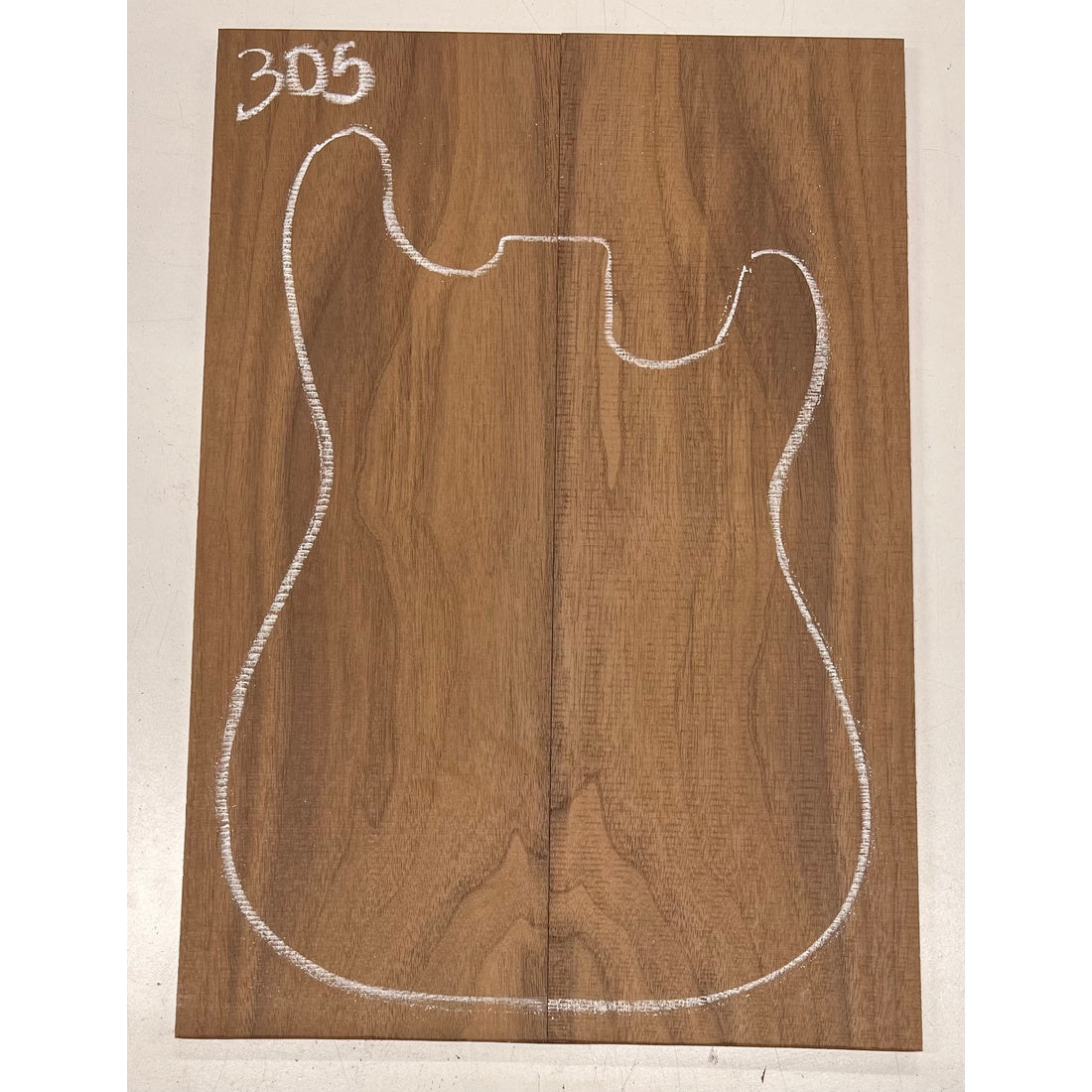 Black Walnut Bookmatched Guitar Drop Tops 21" x 7-1/4" x 1/4" #305 - Exotic Wood Zone - Buy online Across USA 