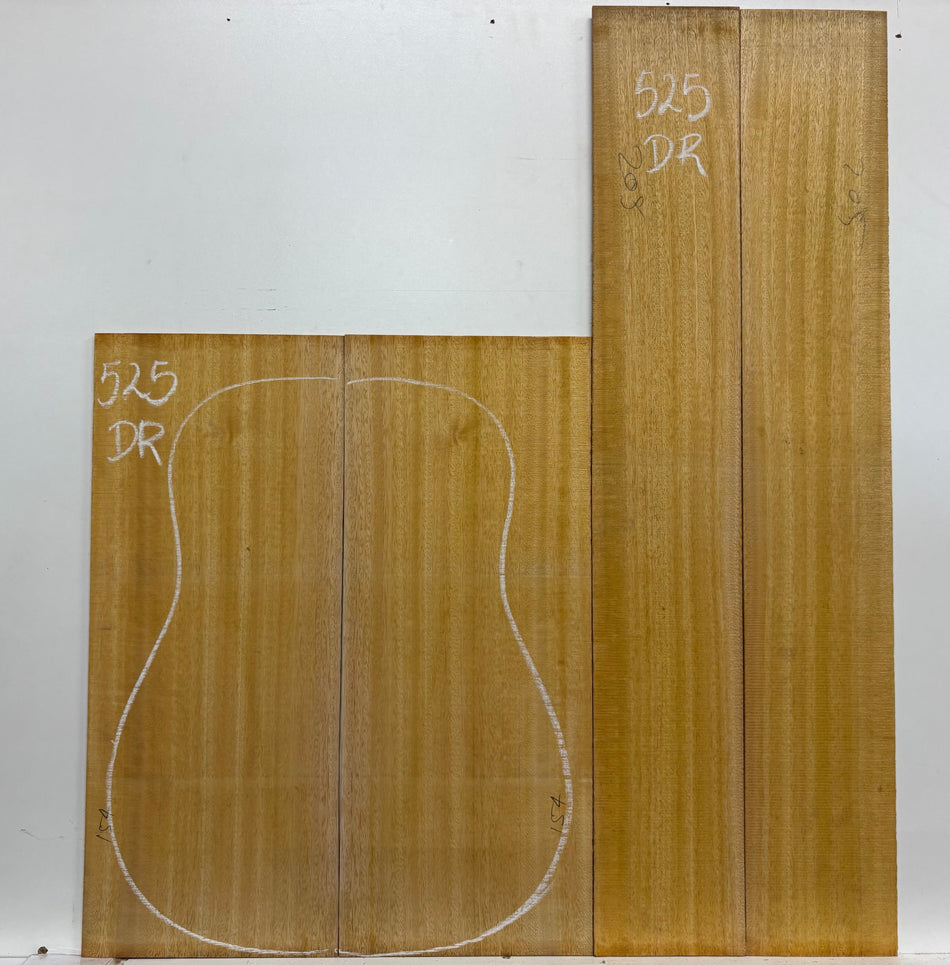 Golden Mango Dreadnought Guitar Back and Side Set #525