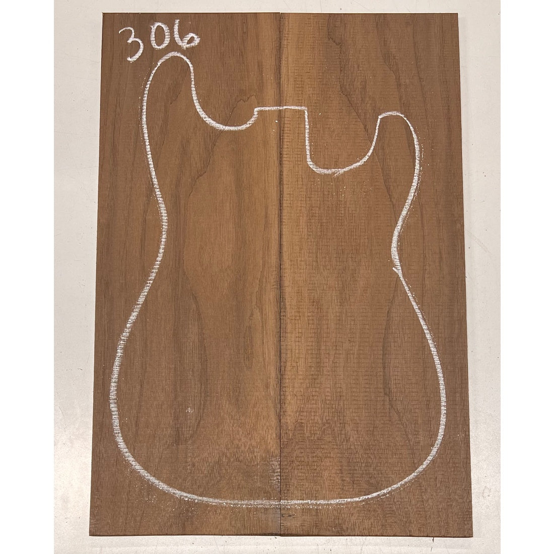 Black Walnut Bookmatched Guitar Drop Tops 21" x 7-1/4" x 1/4" #306 - Exotic Wood Zone - Buy online Across USA 