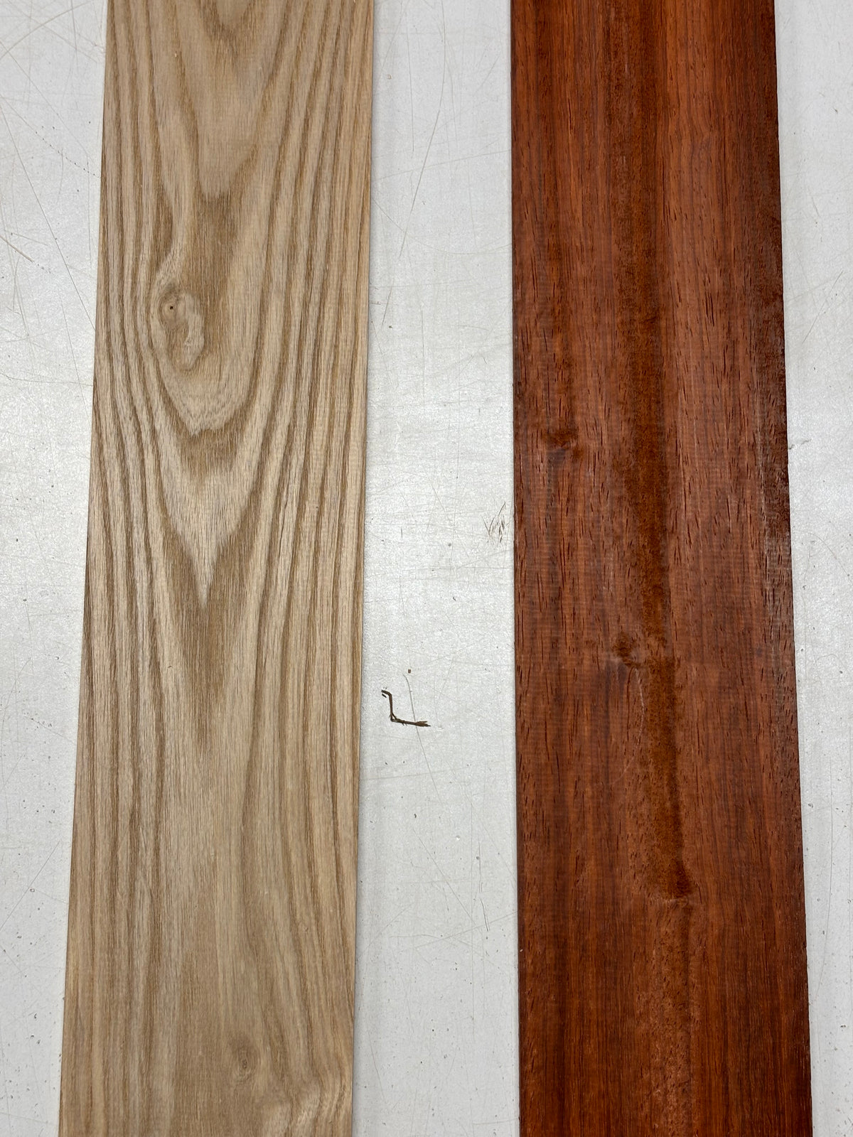 2 Pack, 2 Species, Padauk + White Ash Thin Stock Lumber 36" x 4" x 1/4" #5020 Exotic Wood Zone 