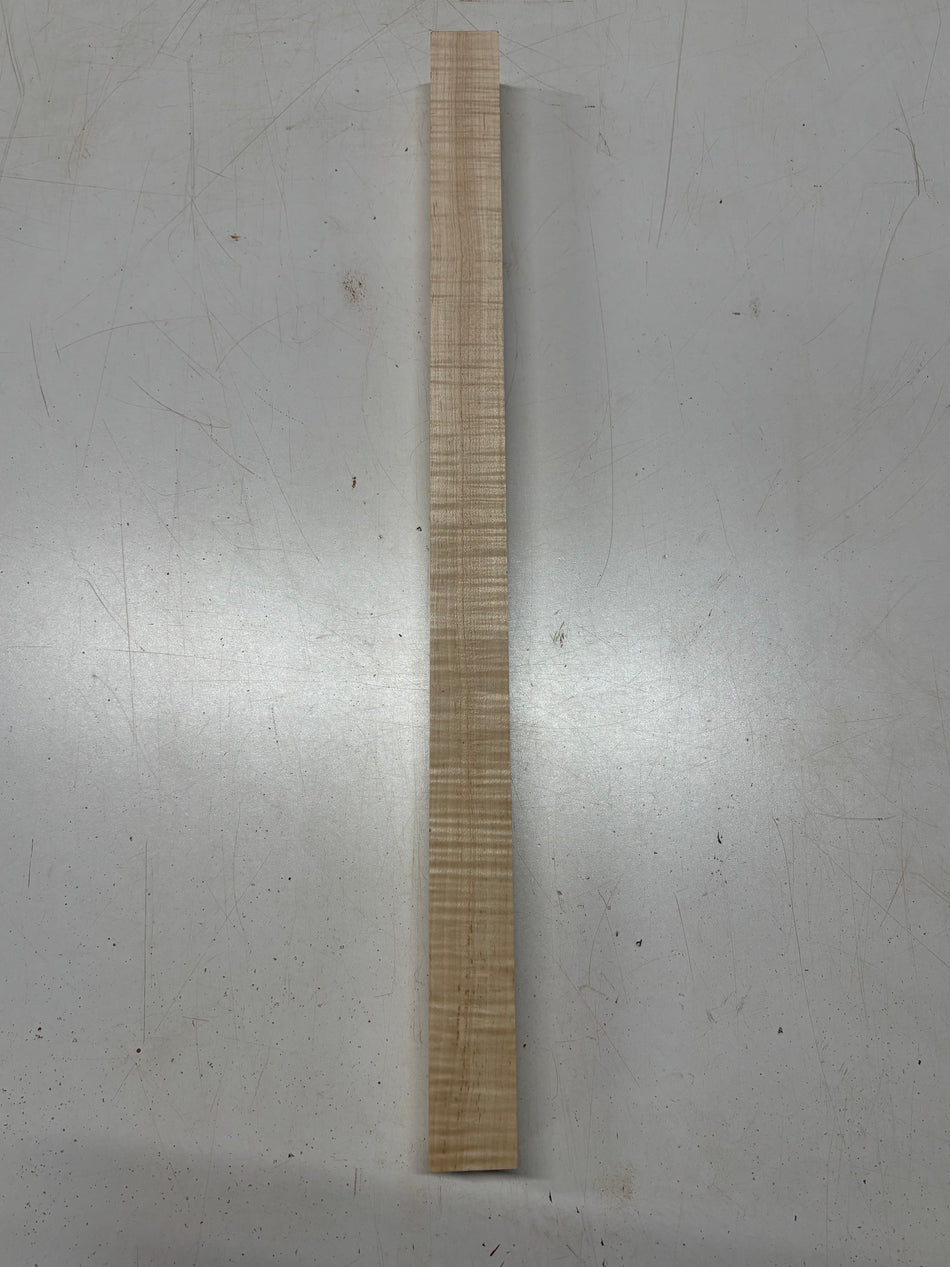1 Piece, Flame Hard Maple Turning Wood Blank 25"x1-5/8"x1-5/8"#8393 - Exotic Wood Zone