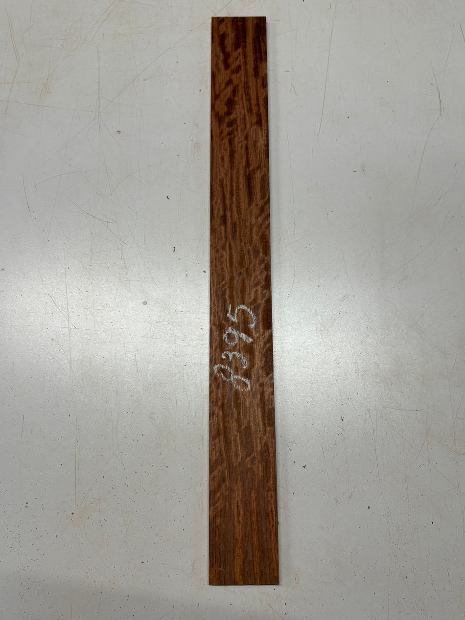 1 Piece, Flame Bubinga Fingerboard Blank  28"x3"x3/8"#8395 - Exotic Wood Zone