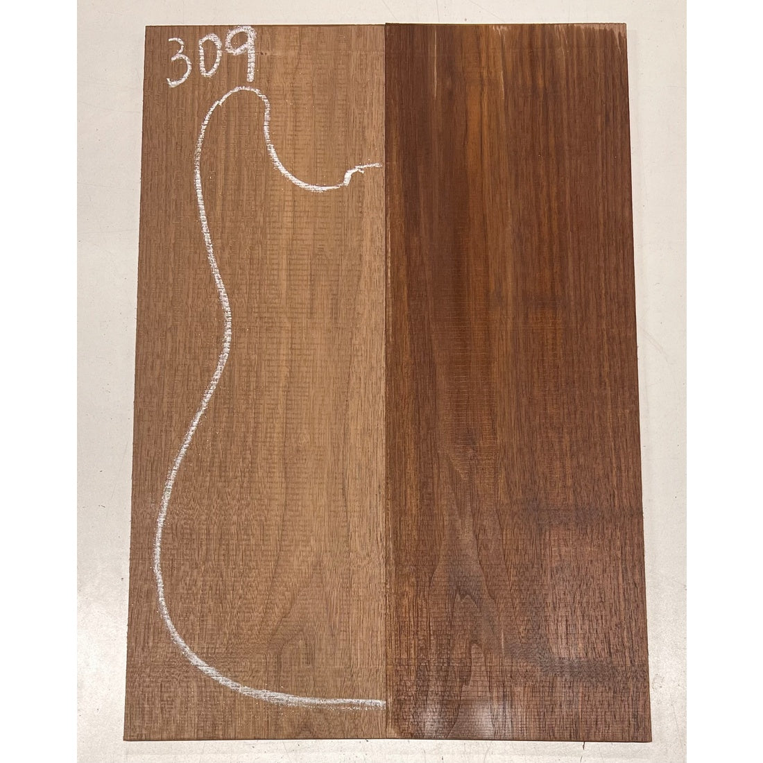 Black Walnut Bookmatched Guitar Drop Tops 21" x 7-1/4" x 1/4" #309 - Exotic Wood Zone - Buy online Across USA 