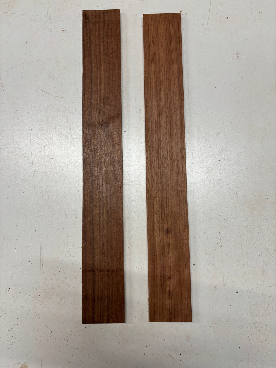 2 Pack, 2 Species Bubinga + Granadillo Fingerboard Blanks #8397 - Exotic Wood Zone
