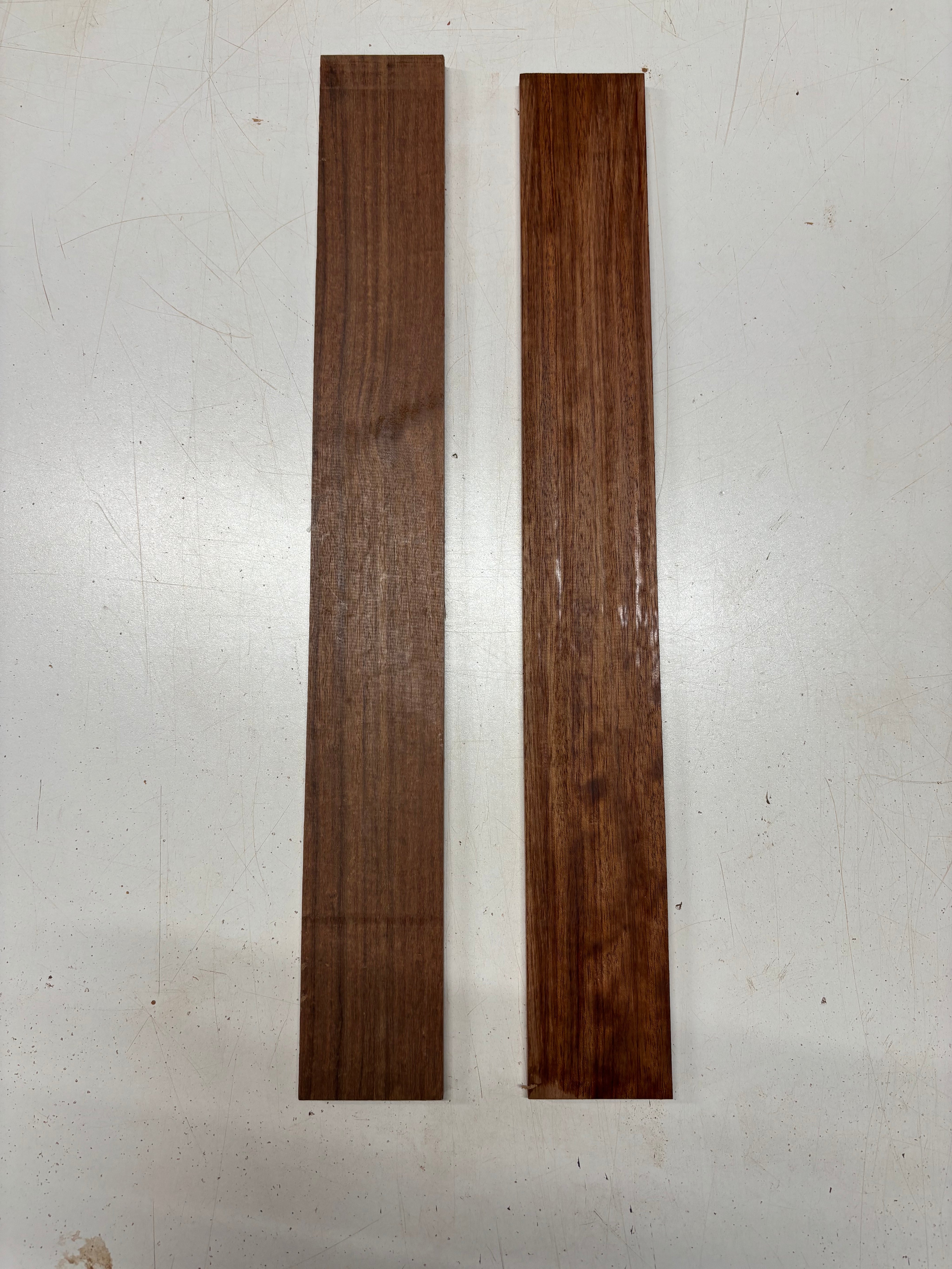 2 Pack, 2 Species Bubinga + Granadillo Fingerboard Blanks #8397 - Exotic Wood Zone