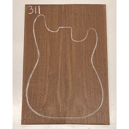 Black Walnut Bookmatched Guitar Drop Tops 21&quot; x 7-1/4&quot; x 1/4&quot; 