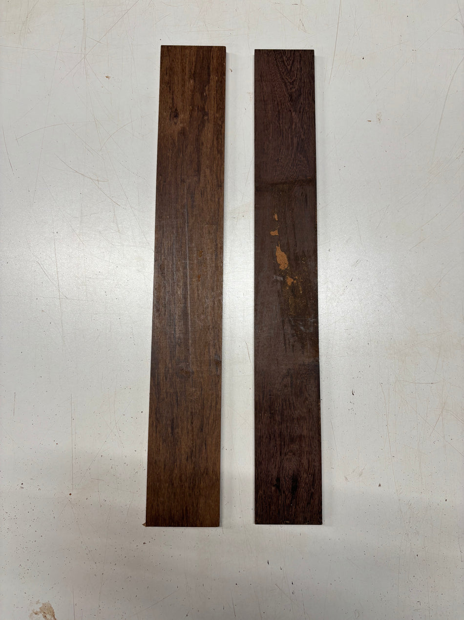 2 Pack, 2 Species Katalox + Granadillo Fingerboard Blanks  #8398 - Exotic Wood Zone