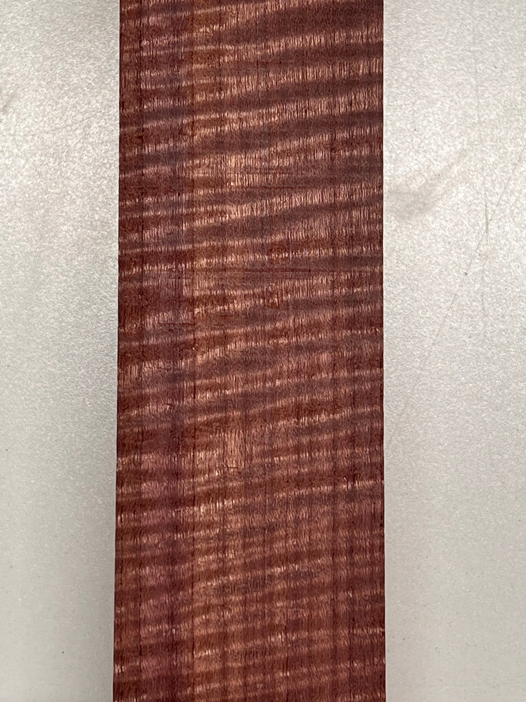 Curly Flame Purpleheart Wood Knife Blanks/Knife Scales Bookmatched 5&quot;x1-1/2&quot;x3/8&quot; - Exotic Wood Zone - Buy online Across USA 