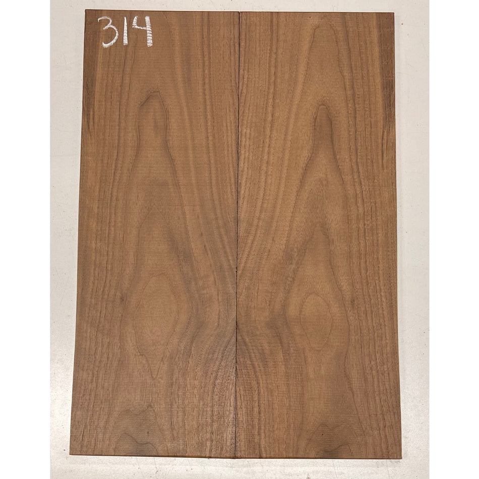 Black Walnut Bookmatched Guitar Drop Tops 21" x 7-1/4" x 1/4" #314 - Exotic Wood Zone - Buy online Across USA 