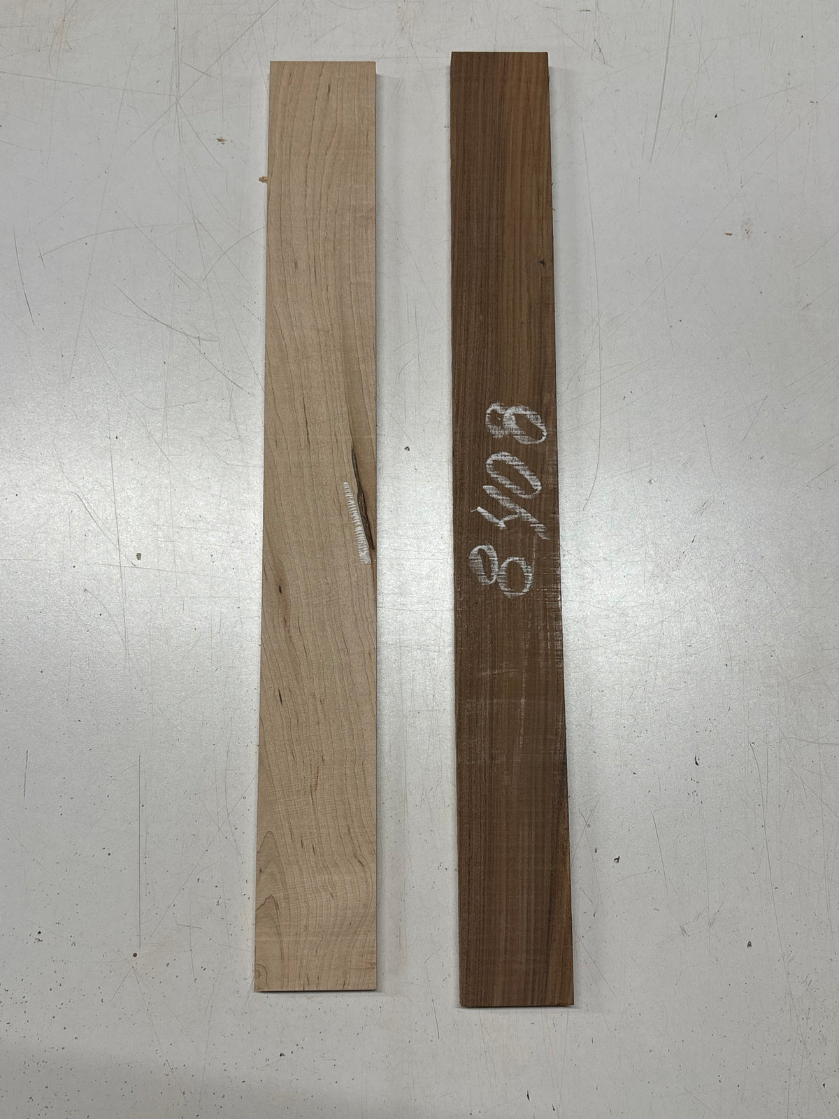 2 Pack, 2 Species Santos Rosewood + Hard Maple Fingerboard Blanks  #8408 - Exotic Wood Zone