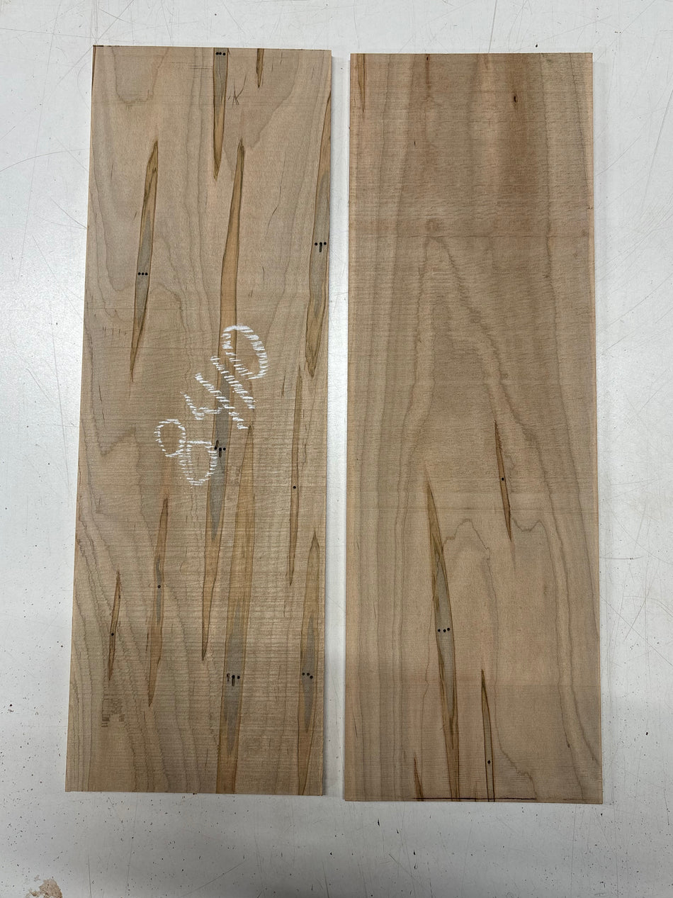 2 Pack, Ambrosia Maple Thin Stock Lumber 21"x7"x1/4" #8410 - Exotic Wood Zone