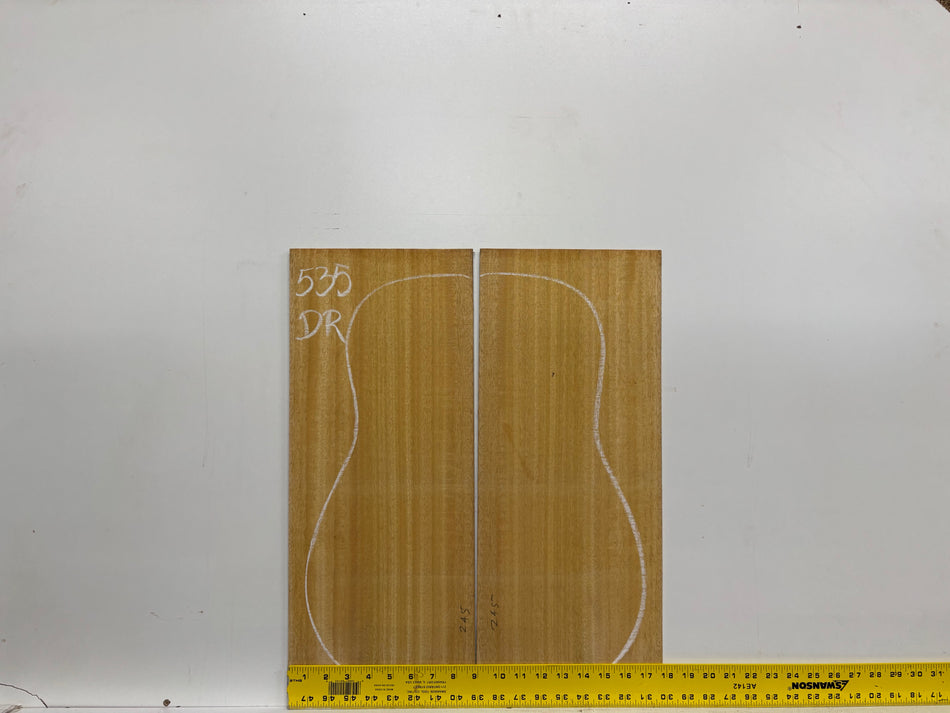 Golden Mango Dreadnought Guitar Back and Side Set #535