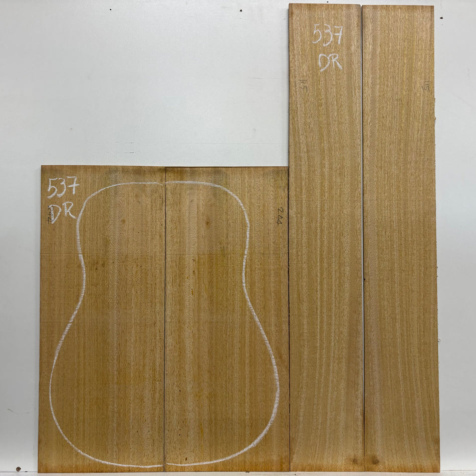 Golden Mango Dreadnought Guitar Back and Side Set #537