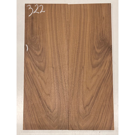 Black Walnut Bookmatched Guitar Drop Tops 21" x 7-1/4" x 1/4" #322 - Exotic Wood Zone - Buy online Across USA 