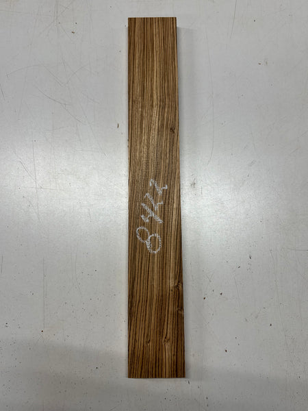 1 Piece, Zebrawood Thin Stock Lumber 21"x3"x3/4" #8422 - Exotic Wood Zone