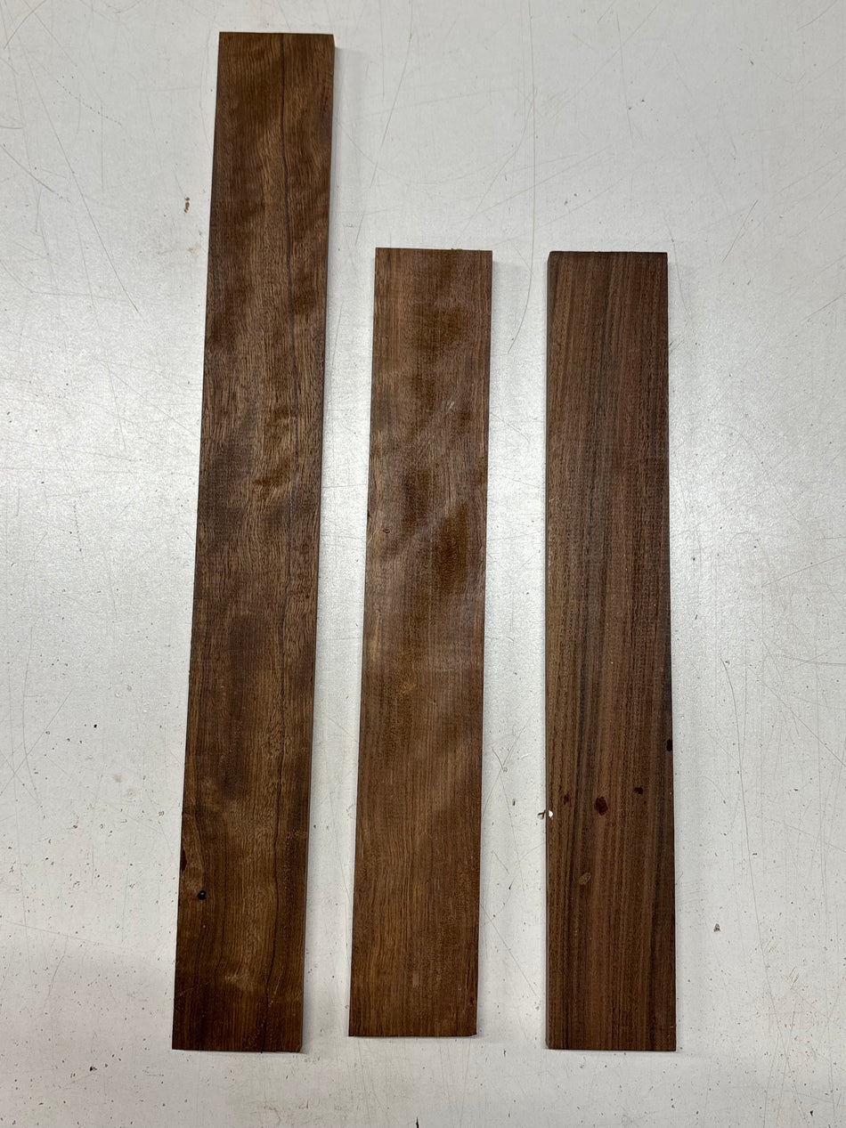 3 Pack, 2 Species Chechen + Santos Rosewood Thin Stock Lumber #8426 - Exotic Wood Zone