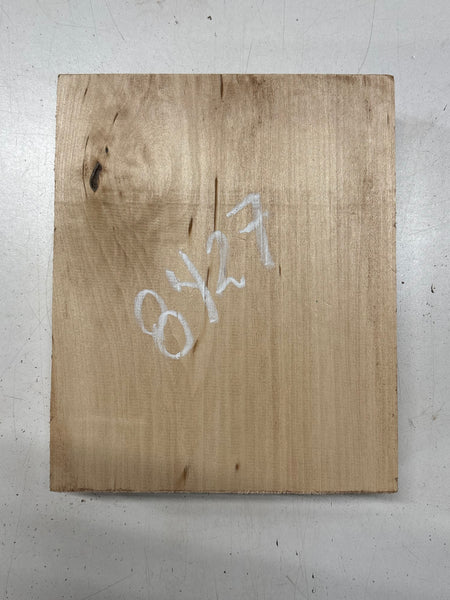 1 Piece, Basswood Lumber Board Blank 9-7/8"x8"x2" #8427 - Exotic Wood Zone