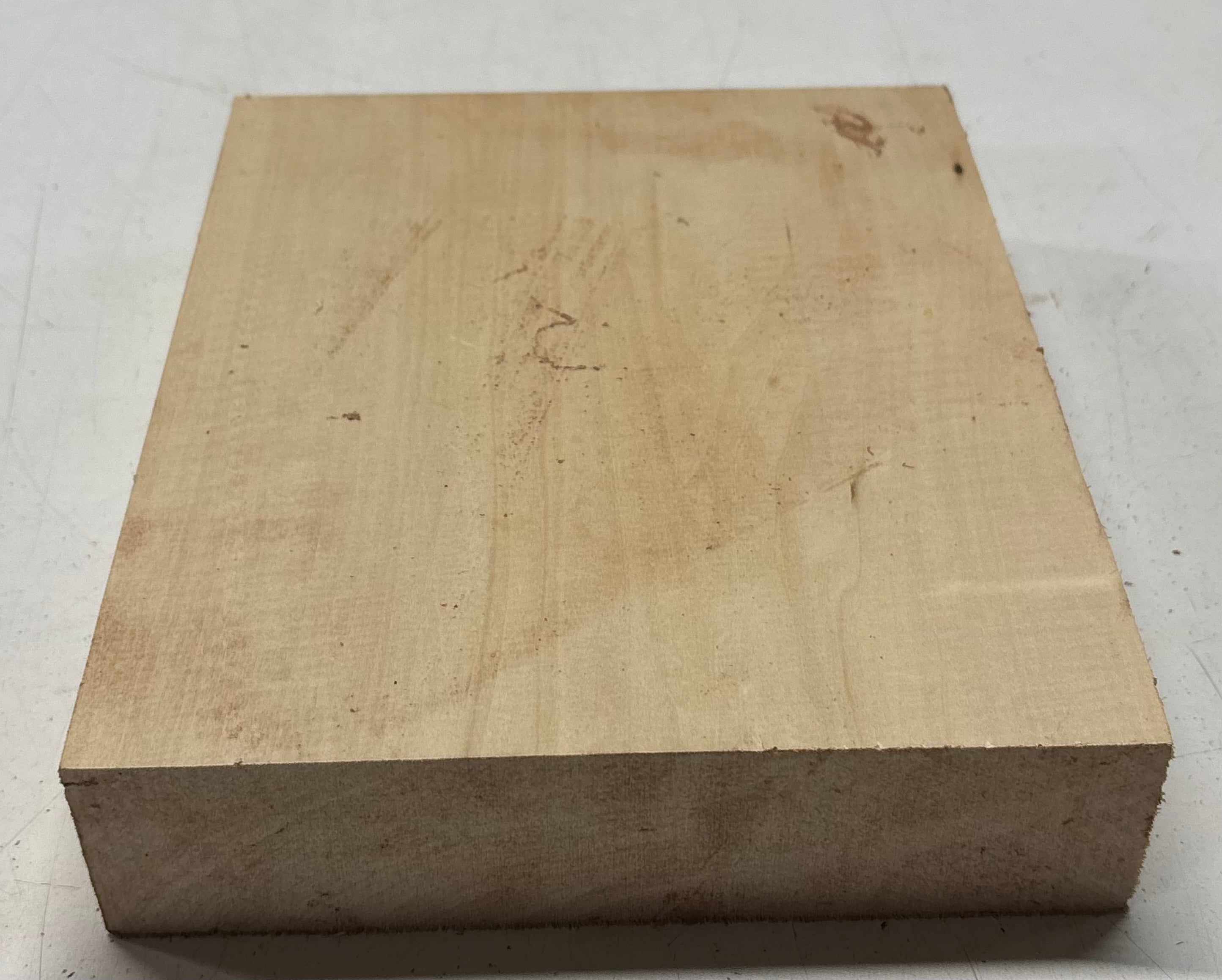1 Piece, Basswood Lumber Board Blank 9-7/8"x8"x2" #8427 - Exotic Wood Zone