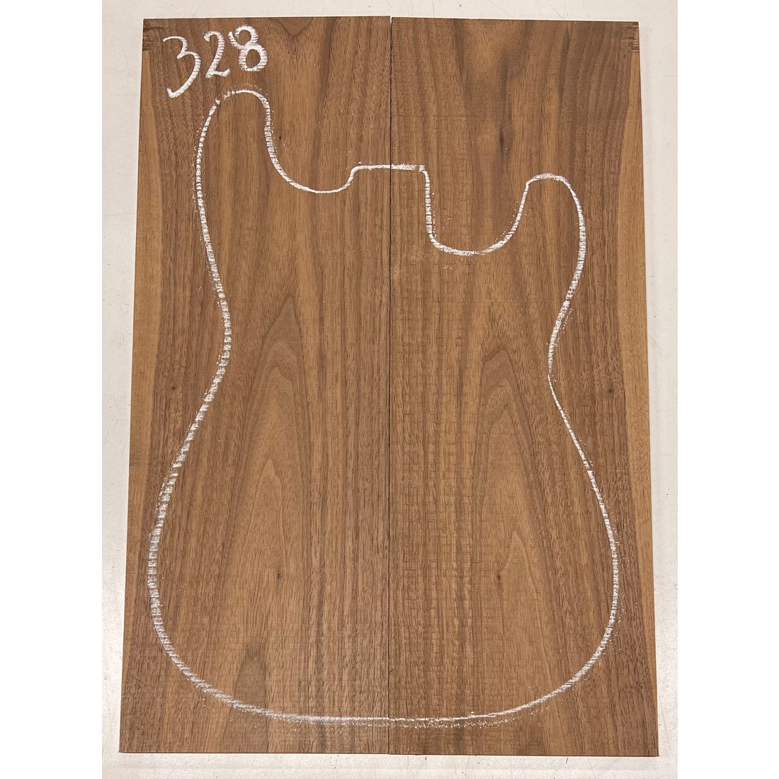 Black Walnut Bookmatched Guitar Drop Tops 21" x 7-1/4" x 1/4" #328 - Exotic Wood Zone - Buy online Across USA 