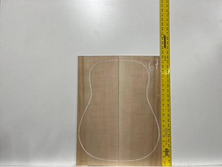 Flame Hard Maple Dreadnought Guitar Back & Side Set #67 - Exotic Wood Zone - Buy online Across USA 