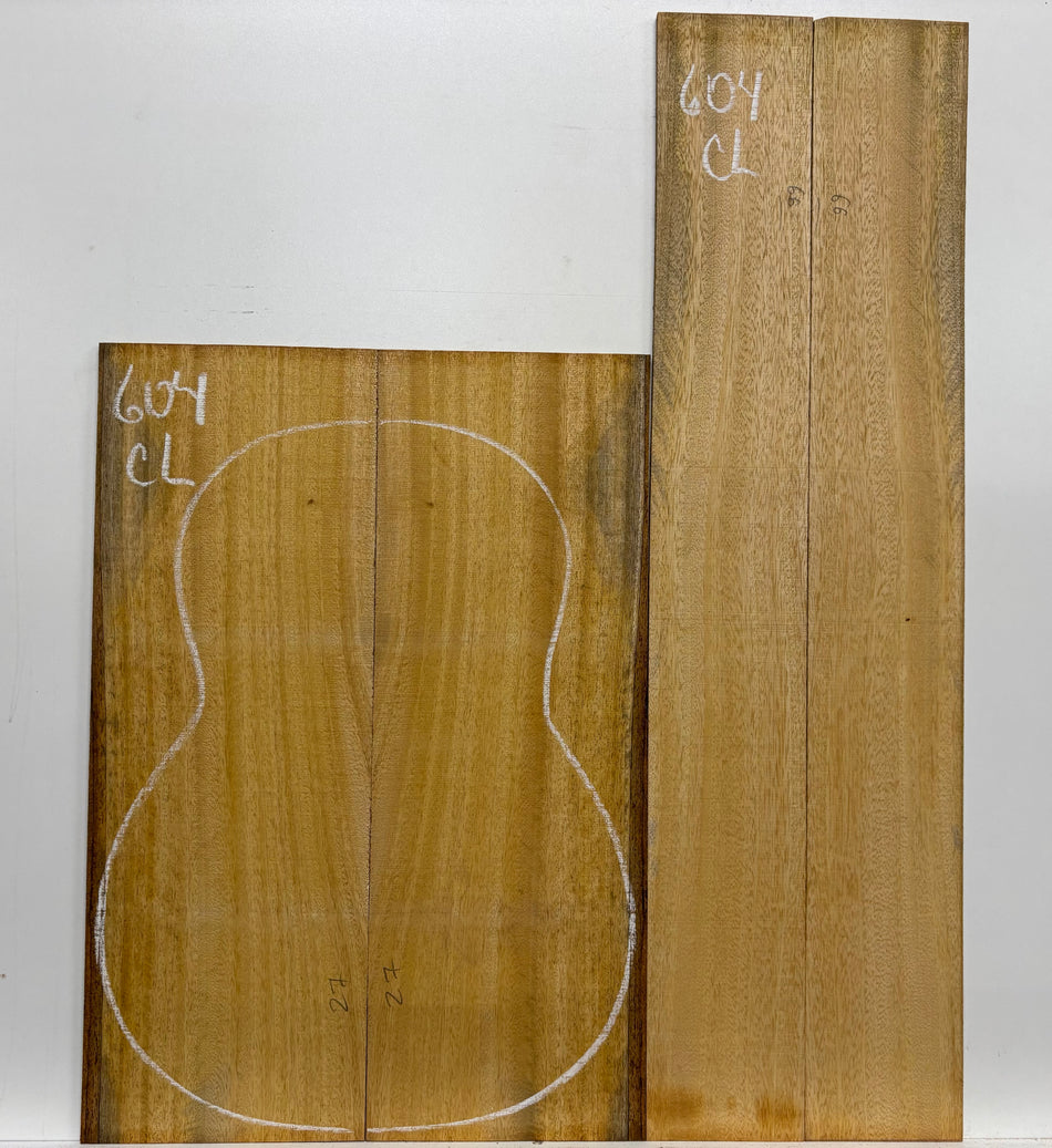 Golden Mango Classical Guitar Back and Side Set #604