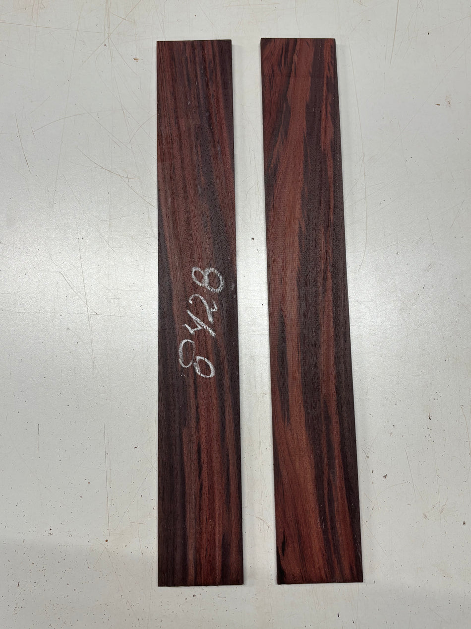 2 Pack, Royal Indian Rosewood Fingerboard Blanks 20-7/8"x3"x3/8" #8428 - Exotic Wood Zone
