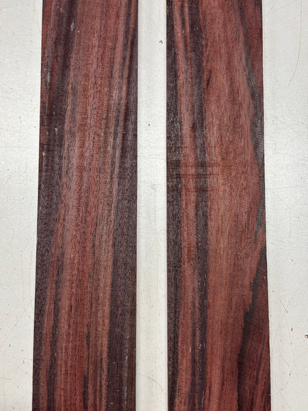 2 Pack, Royal Indian Rosewood Fingerboard Blanks 20-7/8"x3"x3/8" #8428 - Exotic Wood Zone