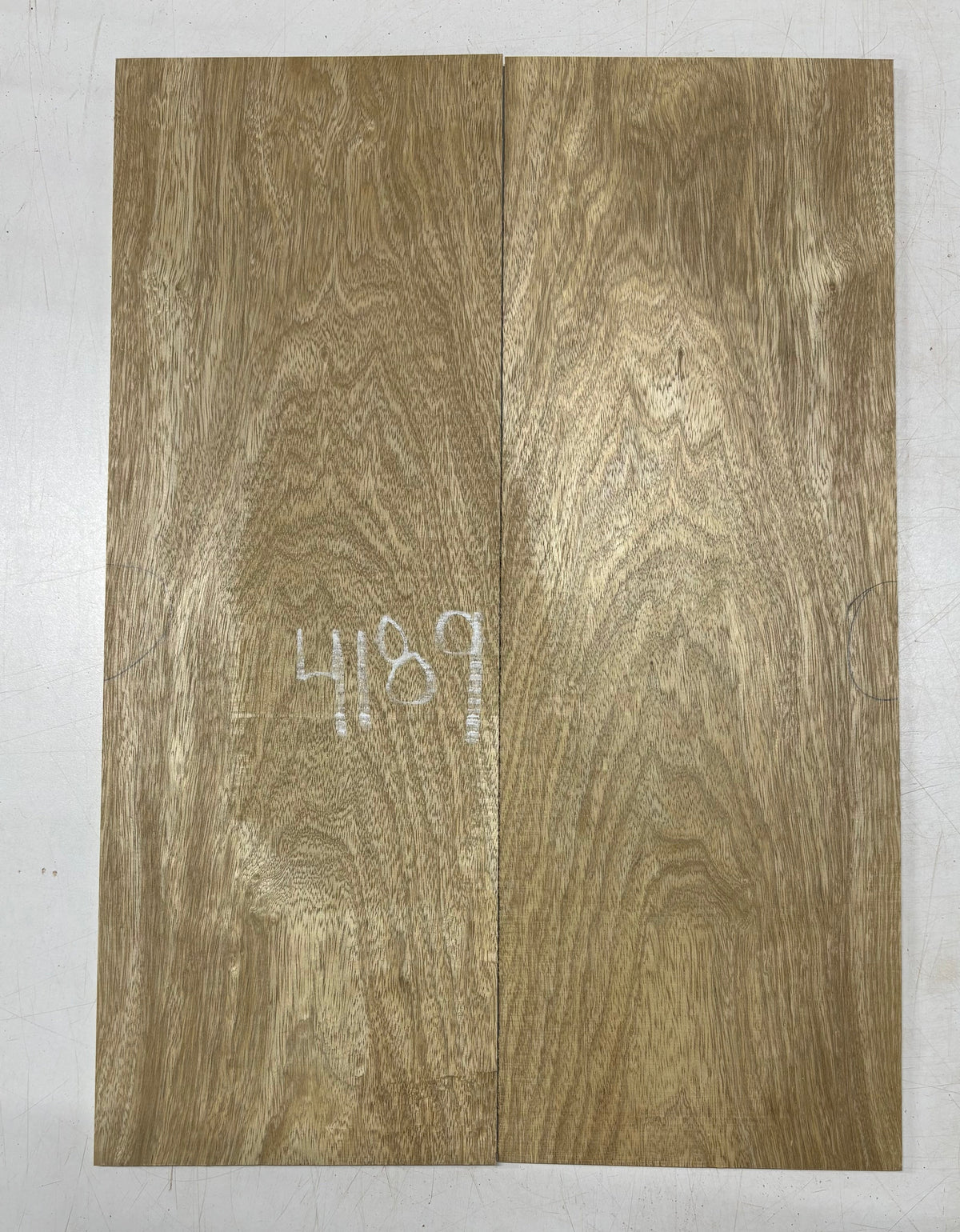 White Limba Guitar Drop Top 21"x7-1/2"x1/4"#4189 Exotic Wood Zone 