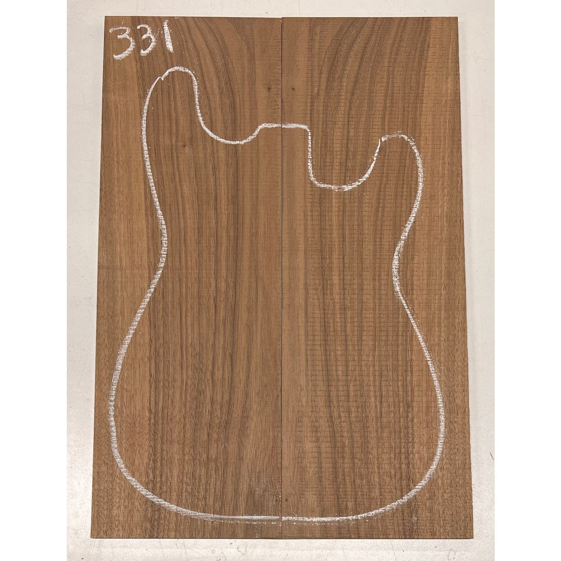 Black Walnut Bookmatched Guitar Drop Tops 21" x 7-1/4" x 1/4" #331 - Exotic Wood Zone - Buy online Across USA 